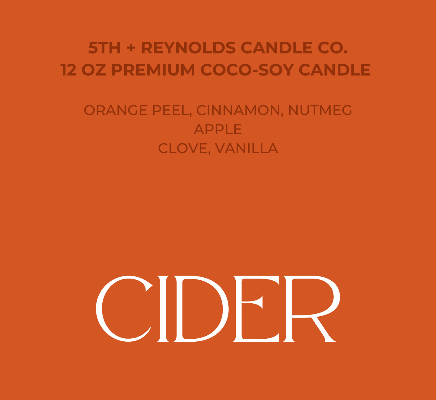 Cider Candle